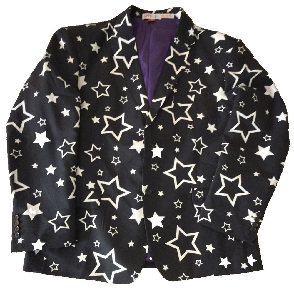 Opposuits Blazer Starstruck Mens 52 Dopamine Sport Coat Celestial Leisure Stars